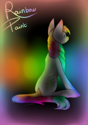 Size: 413x583 | Tagged: safe, artist:squeilaforest, oc, oc only, oc:rainbow paint, pony, solo