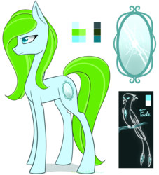 Size: 1258x1383 | Tagged: safe, artist:alphaaquilae, oc, oc only, oc:soulgreen, pony, reference sheet, simple background, solo, transparent background