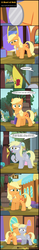 Size: 1916x12291 | Tagged: safe, artist:toxic-mario, applejack, derpy hooves, g4, absurd resolution, comic, cute, filly, flag, teenage applejack, train