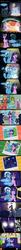 Size: 600x7056 | Tagged: safe, artist:ladyanidraws, amethyst star, big macintosh, cheerilee, doctor whooves, lyra heartstrings, sparkler, sweetie belle, time turner, trixie, twilight sparkle, oc, oc:penny rich, earth pony, pony, unicorn, boast busters, g4, clone, comic, female, high res, inconvenient trixie, lesbian, male, marriage, saddle, ship:twixie, shipping, shipping fuel, stallion, tack, this will end in death, unicorn twilight