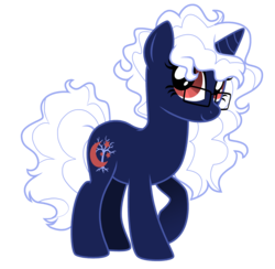 Size: 4037x3939 | Tagged: safe, artist:lostinthetrees, oc, oc only, oc:silver lining, pony, unicorn, female, glasses, high res, mare, simple background, solo, transparent background