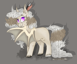 Size: 1296x1080 | Tagged: safe, oc, oc only, oc:ghost rose, bat pony, pony, solo