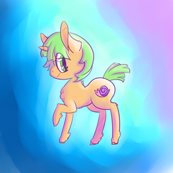 Size: 1280x1280 | Tagged: safe, artist:thiccarus, snails, pony, g4, cute, glitter shell, male, solo