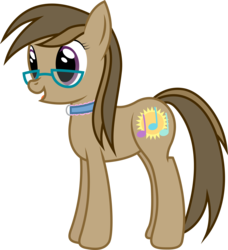 Size: 2951x3230 | Tagged: safe, artist:joey, oc, oc only, oc:dawnsong, earth pony, pony, 2017 community collab, derpibooru community collaboration, collar, female, glasses, high res, mare, simple background, solo, transparent background
