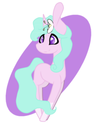 Size: 1024x1336 | Tagged: safe, artist:symphstudio, oc, oc only, oc:sweet lily, pony, unicorn, colored pupils, female, flower, flower in hair, mare, simple background, solo, transparent background