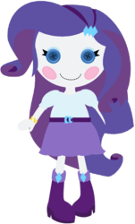 Size: 1024x1691 | Tagged: safe, artist:ra1nb0wk1tty, rarity, equestria girls, g4, clothes, crossover, cute, doll, female, lalaloopsy, raribetes, simple background, skirt, solo, toy, transparent background