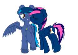 Size: 2480x1754 | Tagged: safe, artist:mew-drops, oc, oc only, oc:dream writer, oc:maximus pride, pony, 2017 community collab, derpibooru community collaboration, couple, duo, gay, male, oc x oc, shipping, simple background, transparent background