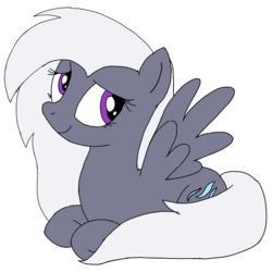 Size: 1140x1139 | Tagged: safe, artist:toyminator900, oc, oc only, oc:aureai gray, pegasus, pony, prone, simple background, solo, spread wings, transparent background