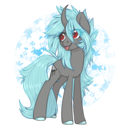 Size: 500x500 | Tagged: safe, artist:jinetix, oc, oc only, oc:scaevitas, pony, solo, tongue out
