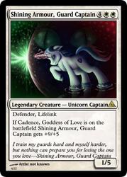 Size: 375x523 | Tagged: safe, artist:magicbronie24, shining armor, pony, g4, card, magic the gathering, male, solo, trading card