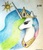 Size: 1955x2296 | Tagged: safe, artist:ponystarpony, princess celestia, pony, g4, bust, female, portrait, solo, traditional art