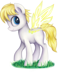 Size: 1052x1311 | Tagged: safe, artist:thebowtieone, oc, oc only, oc:twilight glory, pony, artificial wings, augmented, female, grass, magic, magic wings, mare, simple background, solo, transparent background, wings