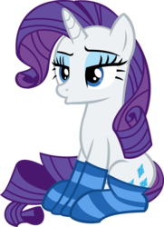 Size: 9495x13149 | Tagged: safe, artist:cyanlightning, rarity, pony, g4, ppov, .svg available, absurd resolution, clothes, female, lidded eyes, simple background, sitting, socks, solo, striped socks, transparent background, vector