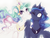 Size: 1280x960 | Tagged: safe, artist:sugarberry, princess celestia, princess luna, alicorn, pony, g4, cute, cutelestia, duo, duo female, eye clipping through hair, female, floppy ears, licking, mare, one eye closed, royal sisters, shrunken pupils, sillestia, silly, silly pony, sisters, smiling, spread wings, surprised, tongue out, wide eyes, wing fluff