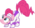 Size: 6001x4893 | Tagged: safe, artist:deratrox, fili-second, pinkie pie, earth pony, pony, g4, power ponies (episode), .svg available, absurd resolution, clothes, cute, diapinkes, face down ass up, female, power ponies, simple background, smiling, solo, transparent background, vector