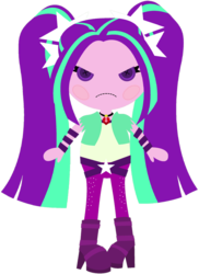 Size: 1024x1404 | Tagged: safe, artist:ra1nb0wk1tty, aria blaze, equestria girls, g4, angry, ariabetes, button eyes, cute, doll, female, frown, grumpy, i'm not cute, lalaloopsy, madorable, simple background, solo, toy, transparent background, tsundaria, unhappy, upset