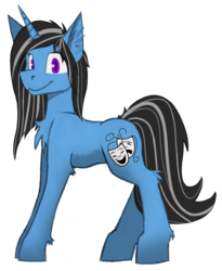 Size: 3134x3813 | Tagged: safe, artist:php122, oc, oc only, oc:silver lining, pony, unicorn, 2017 community collab, derpibooru community collaboration, cheek fluff, high res, simple background, smiling, solo, transparent background