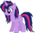 Size: 6000x5776 | Tagged: safe, artist:slb94, twilight sparkle, pony, g4, 80s, absurd resolution, alternate hairstyle, cute, female, mare, messy mane, simple background, solo, transparent background, vector