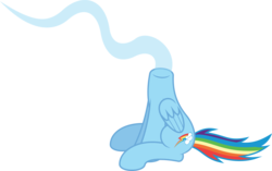 Size: 10185x6400 | Tagged: safe, artist:parclytaxel, derpibooru exclusive, rainbow dash, dullahan, headless horse, pegasus, pony, g4, .svg available, absurd resolution, disembodied head, female, headless, mare, simple background, sitting, solo, transparent background, vector