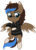 Size: 667x930 | Tagged: safe, artist:higglytownhero, oc, oc only, oc:playthrough, pegasus, pony, clothes, cute, flying, glasses, hoodie, looking down, male, raised eyebrow, smiling, sneaky, solo, spread wings, stallion