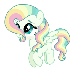 Size: 610x582 | Tagged: safe, artist:unoriginai, oc, oc only, pony, cute, female, filly, flying, magical lesbian spawn, mid-flight, offspring, parent:fluttershy, parent:vapor trail, parents:vaporshy, simple background, solo, transparent background