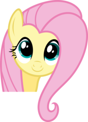Size: 4000x5507 | Tagged: safe, artist:vulthuryol00, fluttershy, pony, g4, the ticket master, absurd resolution, cute, female, looking at you, shyabetes, simple background, solo, transparent background, vector