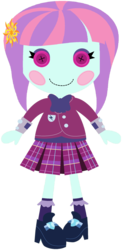 Size: 1024x2096 | Tagged: safe, artist:ra1nb0wk1tty, sunny flare, equestria girls, g4, my little pony equestria girls: friendship games, adoraflare, button eyes, crossover, cute, doll, female, lalaloopsy, simple background, solo, toy, transparent background