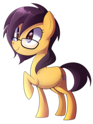 Size: 1236x1638 | Tagged: safe, artist:drawntildawn, oc, oc only, pony, glasses, raised hoof, simple background, solo, transparent background