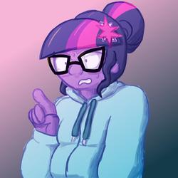 Size: 3000x3000 | Tagged: safe, artist:givralix, sci-twi, twilight sparkle, equestria girls, g4, female, high res, solo