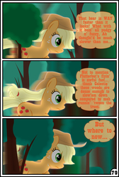 Size: 1562x2322 | Tagged: safe, artist:gutovi, applejack, earth pony, pony, comic:why me!?, g4, comic, female, running, solo, thought bubble