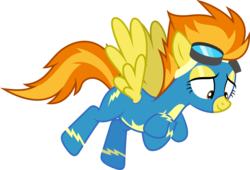 Size: 5000x3400 | Tagged: safe, artist:dashiesparkle, spitfire, pegasus, pony, g4, rarity investigates, .svg available, absurd resolution, clothes, crossed hooves, female, goggles, mare, show accurate, simple background, solo, transparent background, vector, wonderbolts uniform