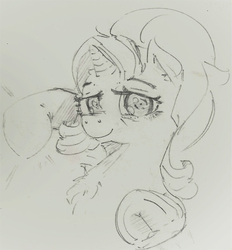Size: 500x539 | Tagged: artist needed, safe, starlight glimmer, pony, g4, female, looking at you, punch, sketch, solo