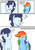 Size: 4961x6992 | Tagged: safe, artist:lrusu, rainbow dash, soarin', pony, comic:rainbow crush, g4, absurd resolution, comic, male, ship:soarindash, shipping, straight