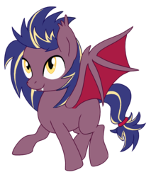 Size: 853x1000 | Tagged: safe, artist:thebowtieone, oc, oc only, oc:electric sky, bat pony, pony, female, mare, simple background, solo, transparent background