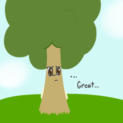 Size: 500x500 | Tagged: safe, artist:tastypony, pound cake, g4, cute, dendrification, great, inanimate tf, older, solo, transformation, tree