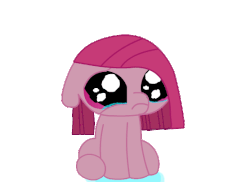 Size: 556x405 | Tagged: safe, artist:keanno, part of a set, pinkie pie, earth pony, pony, g4, alone, animated, bronybait, crying, cute, cuteamena, daaaaaaaaaaaw, emotional warfare, eye shimmer, feels, female, filly, frown, gif, lonely, pinkamena diane pie, sad, sadorable, solo, toddler, woobie