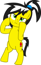 Size: 8995x13975 | Tagged: safe, artist:cyanlightning, oc, oc only, oc:uppercute, pony, .svg available, absurd resolution, bipedal, come at me bro, cutie mark, simple background, solo, transparent background, vector