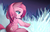 Size: 1964x1271 | Tagged: safe, artist:kawaiipony2, pinkie pie, earth pony, pony, g4, cute, cuteamena, diapinkes, female, frost, pinkamena diane pie, smiling, snow, snowflake, solo