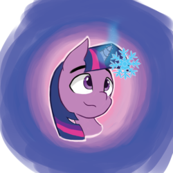 Size: 3600x3600 | Tagged: safe, artist:purpleblackkiwi, twilight sparkle, pony, g4, adorable face, button, cute, female, high res, magic, solo