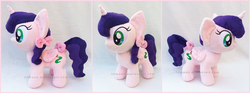 Size: 1984x742 | Tagged: safe, artist:lilmoon, oc, oc only, oc:purple palette, alicorn, pony, female, irl, mare, photo, plushie, solo