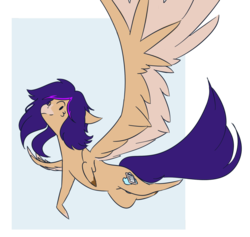 Size: 1280x1212 | Tagged: safe, artist:trololohstuffs, oc, oc only, pegasus, pony, flying, solo