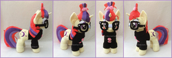Size: 2184x742 | Tagged: safe, artist:lilmoon, moondancer, pony, g4, clothes, glasses, irl, photo, plushie, solo, sweater