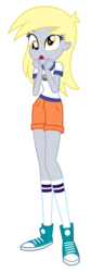 Size: 2400x7128 | Tagged: safe, artist:sketchmcreations, derpy hooves, human, equestria girls, g4, my little pony equestria girls: legend of everfree, absurd resolution, camp everfree outfits, clothes, converse, cute, derpabetes, female, frown, open mouth, shoes, simple background, solo, surprised, transparent background, vector