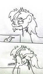 Size: 751x1280 | Tagged: safe, artist:hotkoin, earth pony, mouse, pony, snake, comic, earth pony problems, feeding, horse problems, traditional art