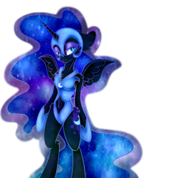 Size: 2000x2000 | Tagged: safe, artist:angieamour, nightmare moon, alicorn, anthro, unguligrade anthro, g4, arm hooves, armor, female, high res, simple background, solo, transparent background