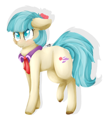 Size: 685x753 | Tagged: safe, artist:twinkepaint, coco pommel, earth pony, pony, g4, female, simple background, solo, white background