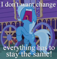Size: 513x539 | Tagged: safe, edit, edited screencap, screencap, trixie, pony, unicorn, g4, to where and back again, animated, cropped, ears back, female, freakout, frightened, frown, gif, hoofy-kicks, image macro, loop, mare, mawshot, meme, nose in the air, nostalgia critic, open mouth, panic, reaction image, rearing, scared, screaming, solo, tongue out, trixie's wagon, uvula, volumetric mouth, wide eyes