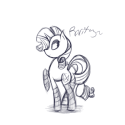 Size: 1280x1280 | Tagged: safe, artist:goldenled, rarity, pony, g4, clothes, female, socks, solo, striped socks