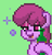 Size: 192x200 | Tagged: safe, edit, berry punch, berryshine, earth pony, pony, pony town, g4, bottle, bubble, drunk, female, hoof hold, solo