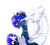 Size: 1280x1156 | Tagged: safe, artist:magnaluna, princess luna, oc, oc:zefiroth, dragon, g4, alternate hairstyle, blushing, body markings, canon x oc, cheek fluff, chest fluff, claws, collar, colored pupils, colored wings, colored wingtips, couple, crown, curved horn, cute, ear fluff, embrace, eyes closed, eyeshadow, floppy ears, fluffy, galaxy mane, hair bun, horn, jewelry, licking, lunabetes, makeup, male, multicolored wings, neck fluff, necklace, one eye closed, paws, regalia, shipping, simple background, smiling, straight, tongue out, white background
